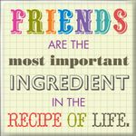 Generic Friends Are The Most Important Square Fridge Magnet - Gift Idea