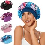 4Pcs Satin Bonnet Silk Bonnet, Hair