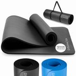 Yoga Mat by KG Physio - Yoga Mats for Women and Men, 8mm, 12mm and 15mm Thick Yoga Mat and Foam Exercise Mats, Pilates Mat Thick Non Slip Gym Mats for Home Workout at Home Fitness, Foam Mats Thick