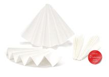 Hahnemühle Folded Quantitative Filter Paper - Pack of 100 Grade 595 68GSM 4-7 Micron Medium Particle Retention Filtration - Quality White Round Cellulose Laboratory Supplies - 185 mm Diameter