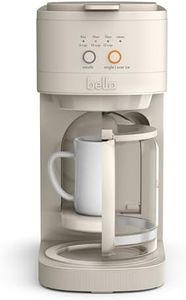 bella VersaBrew 2-in1 Coffee Maker, Fits-anywhere Kitchenware, Brew 3 Sizes Carafes & Single Serve Cups, Dishwasher Safe Reusable Filter & Filter Holder, Iced Coffee Function, 60oz Tank, Oatmilk