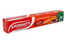 Kitchenette Baking and Cooking Paper | Parchment Paper - 20 Meters X 11 inch | Food Grade | Non Stick Paper | Fat Free Cooking | Coreless Roll | Microwave Paper (White)