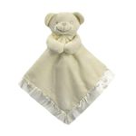 100% Cotton Cellular Soft Baby Blanket for Cot Pram Moses Basket Soft Embroidered Comforter Blanket Toy Soft Hooded Robe Bath Towel Wrap (Cream Teddy (BC21), 38 cm x 38 cm (Approx))