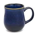 SECELES 500ml Large Ceramic Coffee Mug, 20 Oz Handmade Kiln Change Glaze Big Tea Cup for Office and Home, with Large Handle, Hot and Cold Drinking, Microwave Dishwasher Freezers Safe (Starry Blue)