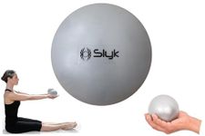 SLYK Toning Ball Soft Weighted Mini Ball, Medicine Ball, Sand Ball for Gym, Physiotherapy & Yoga Weight 1 Kg (Grey)