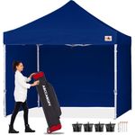 ABCCANOPY 10x10 Gazebo Pop UpOutdoor Canopy Tent 10x10 Gazebo Pop Up Party Tent Wedding Instant Shelter with Elegant Church, Bonus Carrying Case/Bag (2.5x2.5M, navy blue)
