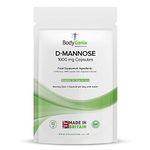 Bodygenix D-Mannose 1000mg Capsules High Strength UTI Treatment Immune System Support Vegan Food Supplement - 240 Capsules 8 Month Supply