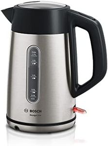 Bosch DesignLine Plus TWK4P440GB Stainless Steel Cordless Kettle, 1.7 Litres,3000 W - Stainless Steel