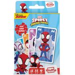 Shuffle Spidey and his Amazing Friends Card Games For Kids - 4 in 1 Snap, Pairs, Happy Families & Action Game, Game Guide Included, Ages 4+ Multicolour