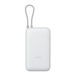 Xiaomi 22.5W Power Bank 20000mAh with USB-C fast charging, portable external battery, compact and with large capacity, compatible with iPhone, Samsung, Airpods, iPad-Light Gray.