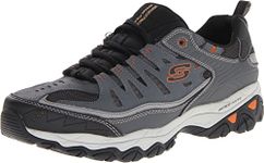 Skechers Men's After Burn - Memory Fit Shoe, Charcoal, 9 XW US