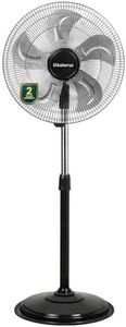 𝗕𝗹𝘂𝗲𝗯𝗲𝗿𝗿𝘆❜𝘀 Premium 18" Pedestal Fan High Speed,5 Metal Blades,75 Watts 1350 RPM,Metal Base,4 Speed Control,Height Adjustment,180° Oscillation- 2 Year Warranty (Full Metal)