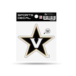 Rico Industries NCAA Vanderbilt Commodores Secondary V-Star Logo 4" x 4" Sports Decal