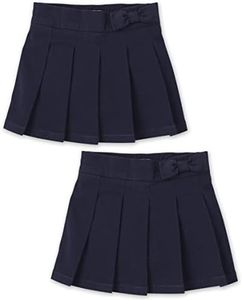 The Children's Place Baby Girls Uniform Bow Pleated Skort 2 Pack, Tidal 2-Pack, 3 Years