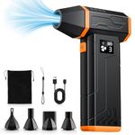 ONEWAY Compressed Air Duster,150000RPM Super Power Compressed Air Cleaner for PC,Rechargeable Cordless Air Blower with LED Light,3 Gear Dust Blower for Computer Keyboard Outdoor House Car