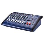 8 Channels Powered Mixer Amplifier Digital Audio Mixing Console Amp with 48V Phan Power USB/SD Slot for Recording DJ Stage Karaoke