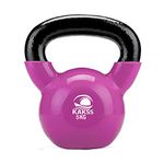 Kakss Vinyl half coating Kettle Bell for Gym & Workout (Proudly Made in India) (5Kg Violet)