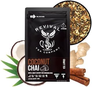 Revival Tea Company Chai Tea - Hand Blended Craft Bold Flavor | Loose Leaf or Tea Bags | Organic and Caffeine Free