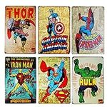 TISOSO Vintage Superhero Tin Sign M