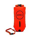 ZONE3 Swim Safety Buoy/Dry Bag 28L (Hi Vis Orange)