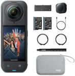Insta360 X5 Essentials Bundle - Waterproof 8K 360° Action Camera, Leading Low Light, Invisible Selfie Stick Effect, Rugged and Replaceable Lens, 3-Hour Battery, Built-in Wind Guard, Stabilization