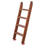 Wooden Loft Bed Ladders with Hooks Bracket and Anti-Slip Feet - Heavy Duty Bunk Bed Ladder for Easy Assembly - 3 Step/4 Step/5 Step - from Bunk Bed Ladder