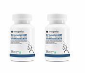 Trexgenics BROMELAIN 500 mg 2400 GDU/gm Natural Digestion, Joint Health Support VEGAN & NON-GMO (60 Veg. Capsules) (Pack of 2)