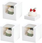 NPLUX 50 Pcs Cupcake Boxes Individu