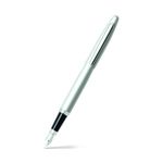 Sheaffer VFM, Strobe Silver, Nickel Plate Trim, Fountain Pen: Fine Nib