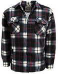 Kapray Clothing Mens Padded Shirt Fur Lined Lumberjack Hooded Fleece Lumberjacket Sherpa Anti Peel Quilted Thermal Warm Check Shirt (as8, alpha, l, regular, regular, Dark Navy)