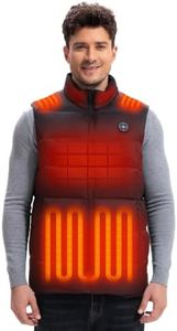 Men's Heated Vest with 16000mAh Battery,15 Heating Zone Heated Vest for Men