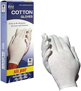 CARA Moisturizing Eczema Cotton Gloves, Medium, 6 Pair