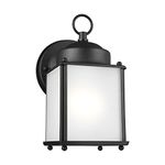 Sea Gull Lighting 8592001-12 New Castle Outdoor Wall Lantern Outside Fixture, One - Light, Black