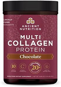 Ancient Nutrition Collagen Powder Protein, Multi Collagen Chocolate Protein Powder, 45 Servings, with Vitamin C, Hydrolyzed Collagen Peptides Supports Skin and Nails, Gut Health, 16.65oz