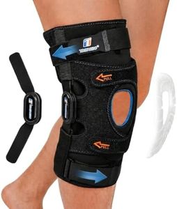 Knee Brace for Men & Women, Hinged Knee Brace with Side Stabilizers, Patella Gel Pad for Maximum Support,Knee Braces for Knee Pain Relief, Meniscus Tear, ACL, MCL Injury or Surgery Recovery