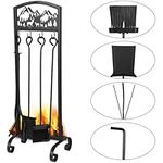 WILLBOND 5 Pieces Deer Fireplace To