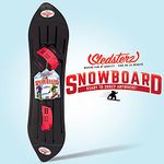 Sledsterz The Original Kids' Snowboard by Geospace (Black w/Red Bindings)