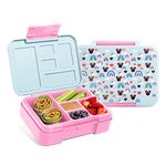 Simple Modern Disney Bento Lunch Box for Kids | BPA Free, Leakproof, Dishwasher Safe | Lunch Container for Girls, Toddlers | Porter Collection | 5 Compartments | Minnie Mouse Rainbow