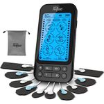 Dr Physio USA 1050 Dual Channel TENS Massager for Pain Relief, Period Pain, Rechargeable Electrical Muscle Stimulation EMS Pulse Impulse Full Body Massager Machine