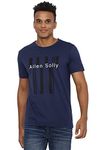 Allen Solly Men's Regular Fit T-Shirt (ALKCVSGFC84398_Navy_Large)