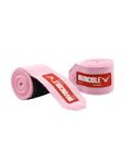 Invincible Mexican Style Semi-Stretch Hand Wraps (Pink, 2.5 Meter)