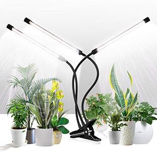 GHodec Grow Light for Indoor Plants,6000K 126LED Clip Plant Lights with Flexible Gooseneck & Timer Setting 4/8/12H,5 Dimmable Levels