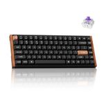 Keychron K2 HE Pro Gaming Keyboard - 75% Hall Effect Rapid Trigger Wireless 2.4 GHz Bluetooth 5.2, Magnetic Linear Switches, Hot-Swappable, PBT Keycaps/Wood Design, RGB - Mac/Windows (Aluminum)
