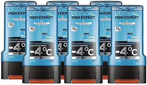 L'Oréal Men Expert Lot de 6 gels douche 3 en 1 Cool Power Fraîcheur ultime 300 ml