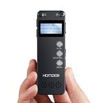 Digital Voice Recorder, Homder USB Professional Dictaphone Recorder with MP3 Player, Activated Rechargeable, Stereo HD Recording for Lectures (16GB)