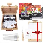 Tabletop Easel and Oil Paint Set - 