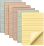 Mr. Pen- Lined Sticky Notes 4x6, 6 Pads, 45 Sheet/Pads, Vintage Colors, Sticky Notes with Lines, Sticky Note Pads, Sticky Pads, Sticky Notes Lined, Colorful Sticky Notes, Mr Pen Sticky Notes