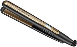 Remington S6501 1” Ultimate Ceramic Flat Iron with Protection Against Frizz, Smooth Glide Hair Straightener, High Heat and Temperature Lock