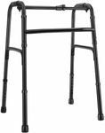 Folding Walker, Folding Walker for Seniors, Lightweight Universal Aluminum Walker, Adjustable Heights(Black)