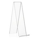 VITAdisplays Angle Stand, Book Stand, Goods Carrier as Bookend and Stand Made of Original Plexiglas (Transparent, 20.0 cm)
